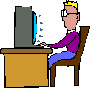 man at desk